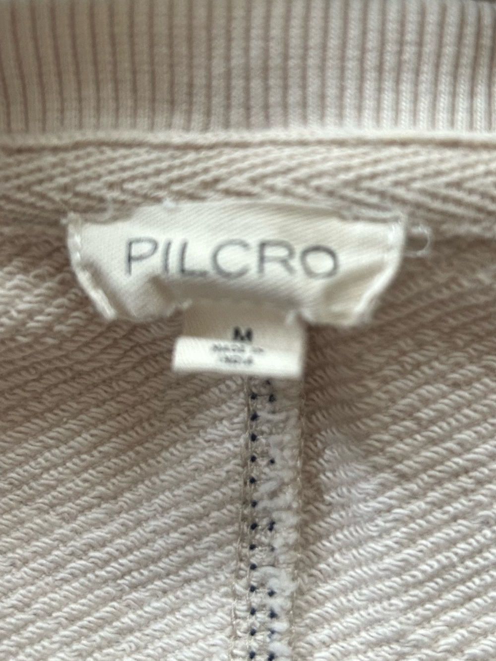 Pilcro navy blue cream sweatshirt stars - Picture 5 of 5